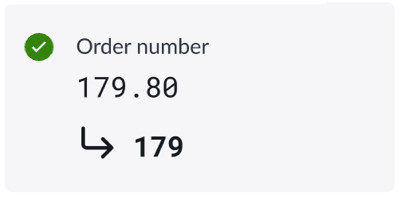 Data extraction integer field and its converted value field.