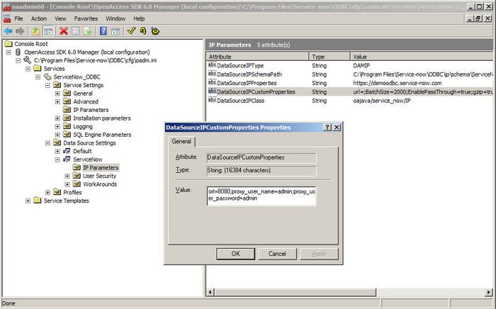 ODBC proxy