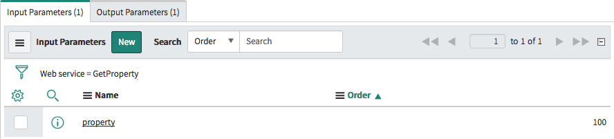 GetProperty Input Parameters
