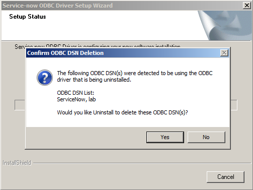 ODBC Remove DSN.