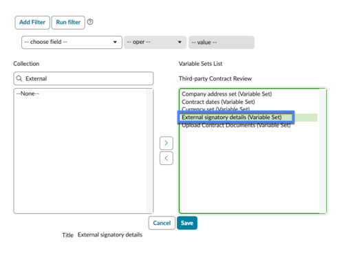 Add external signer widget