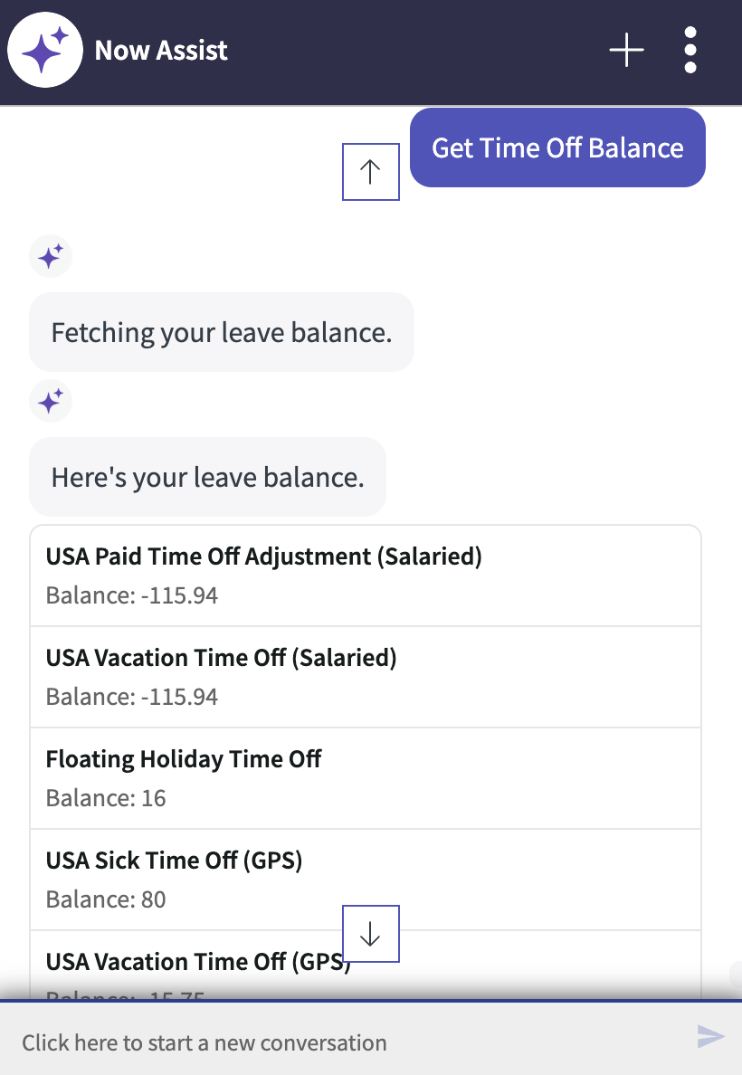 TimeOff Balance