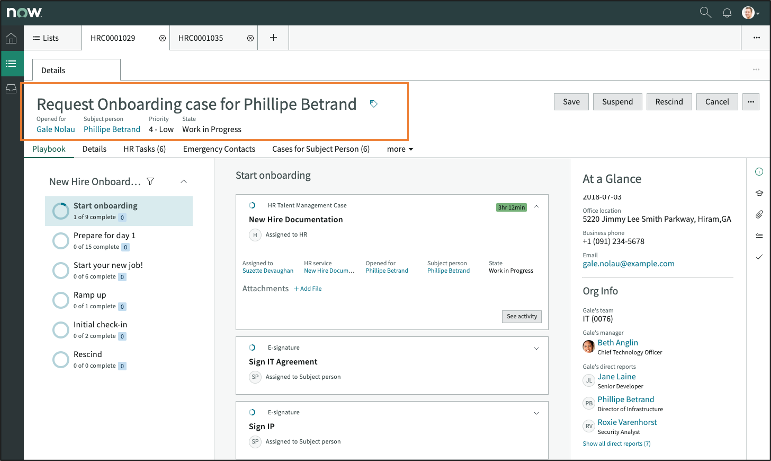HR Agent WS - Playbook header