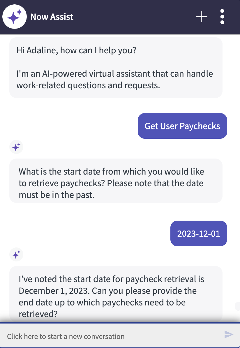 User Paychecks