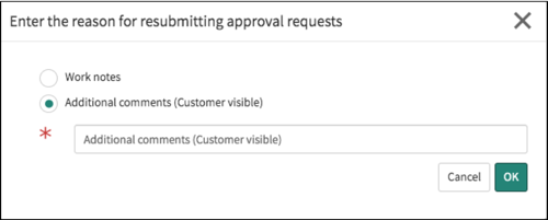 HR case form - reject comments
