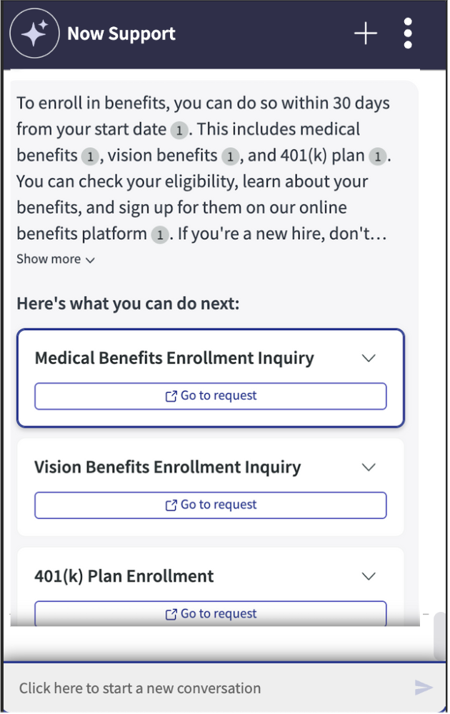 Benefits enrolment