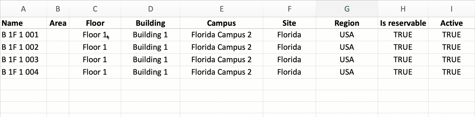 Import workspace data