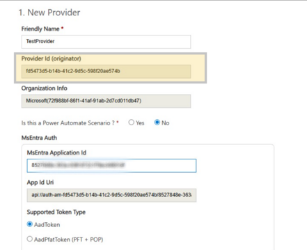 Provider ID.