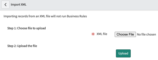 XML-Seite importieren