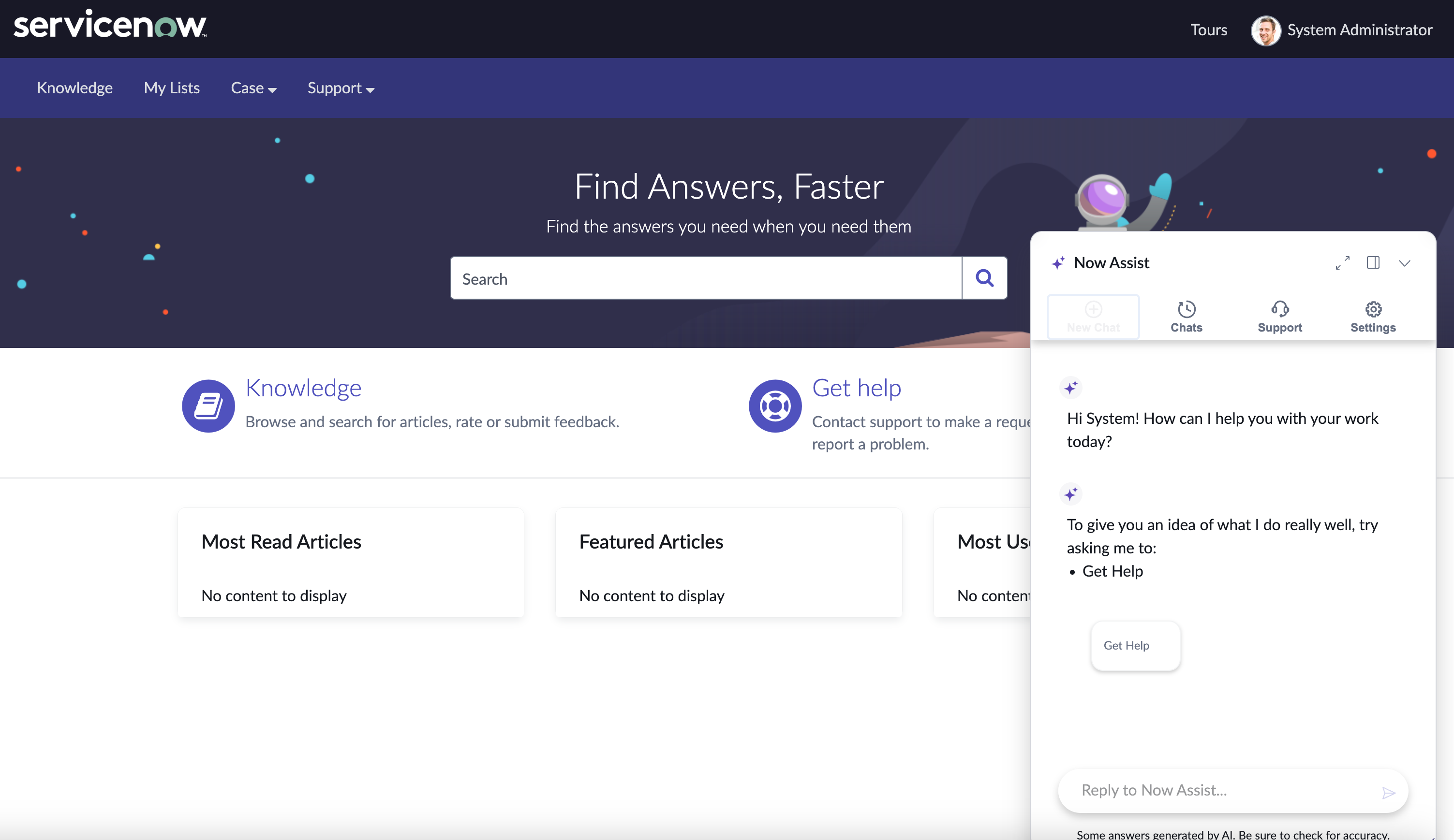 Portal-Homepage mit erweitertem Chat