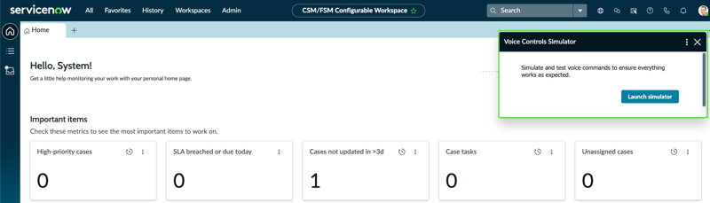 Launch the simulator from you workspace