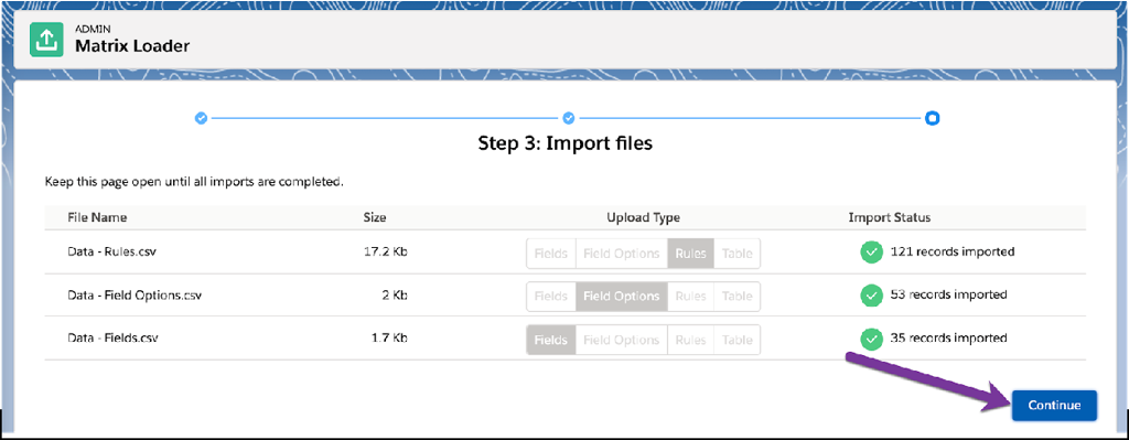 Import files