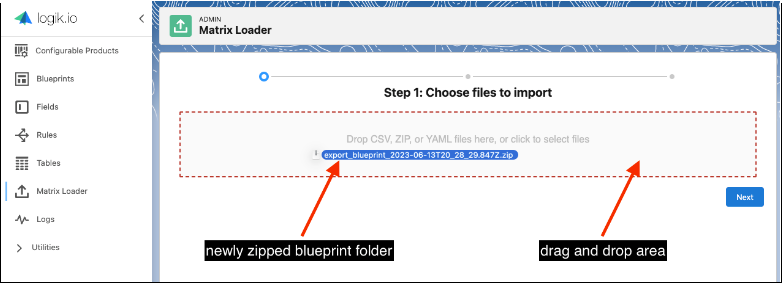 Matrix loader