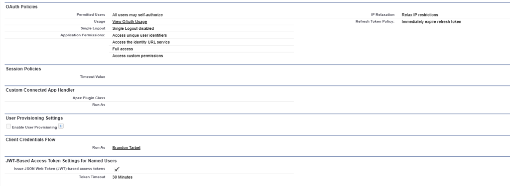 OAuth Policies