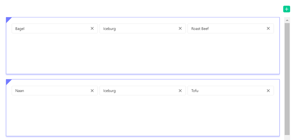 Inline control settings