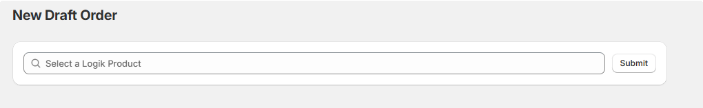 Creating a draft order