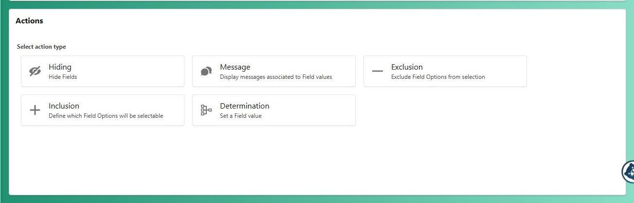 New rule actions