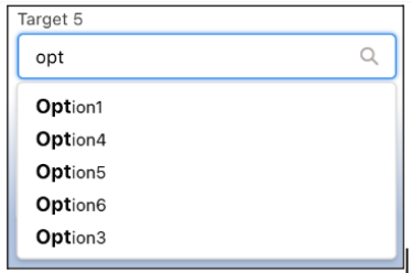 Picklist options