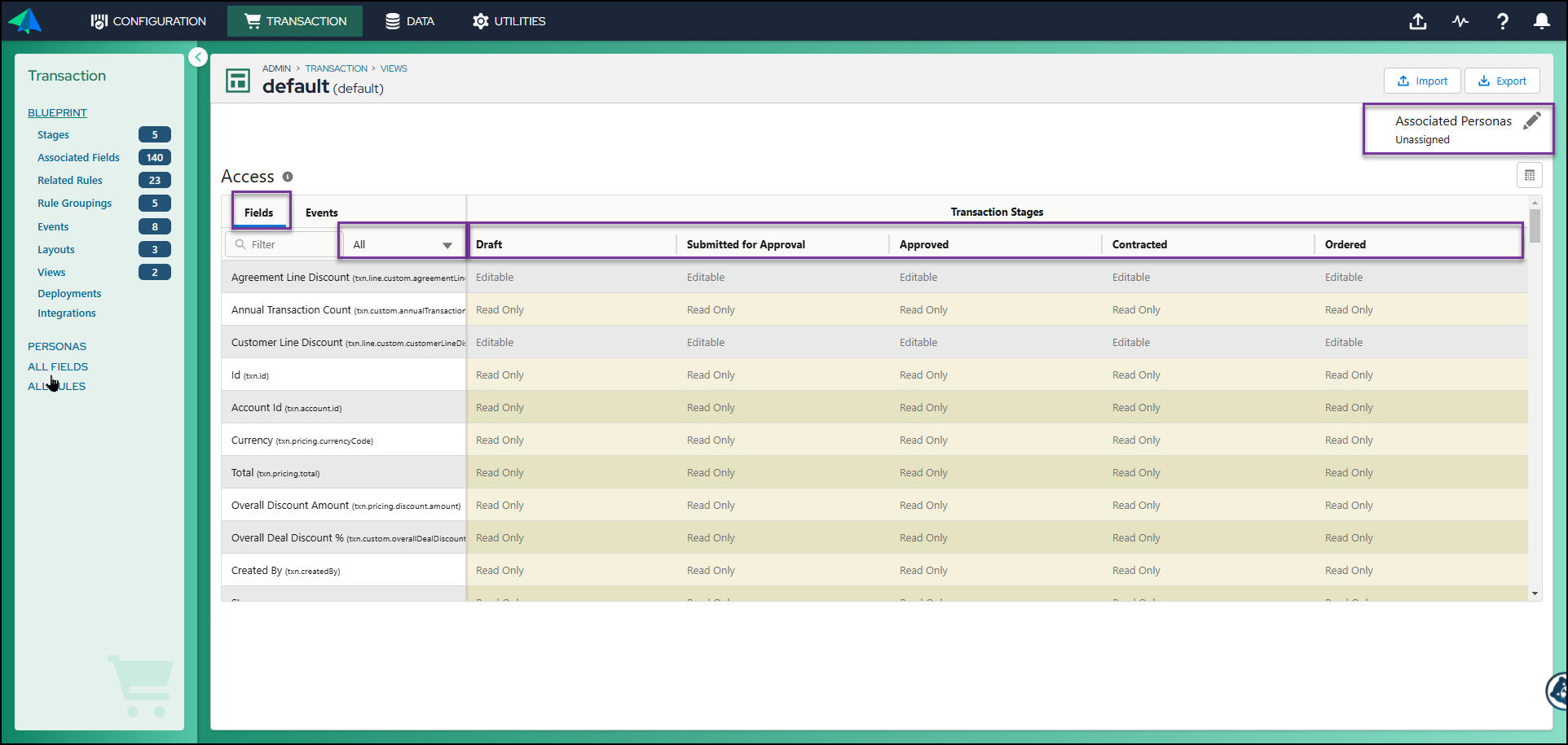 Transaction Manager: Views