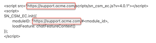 Custom url.