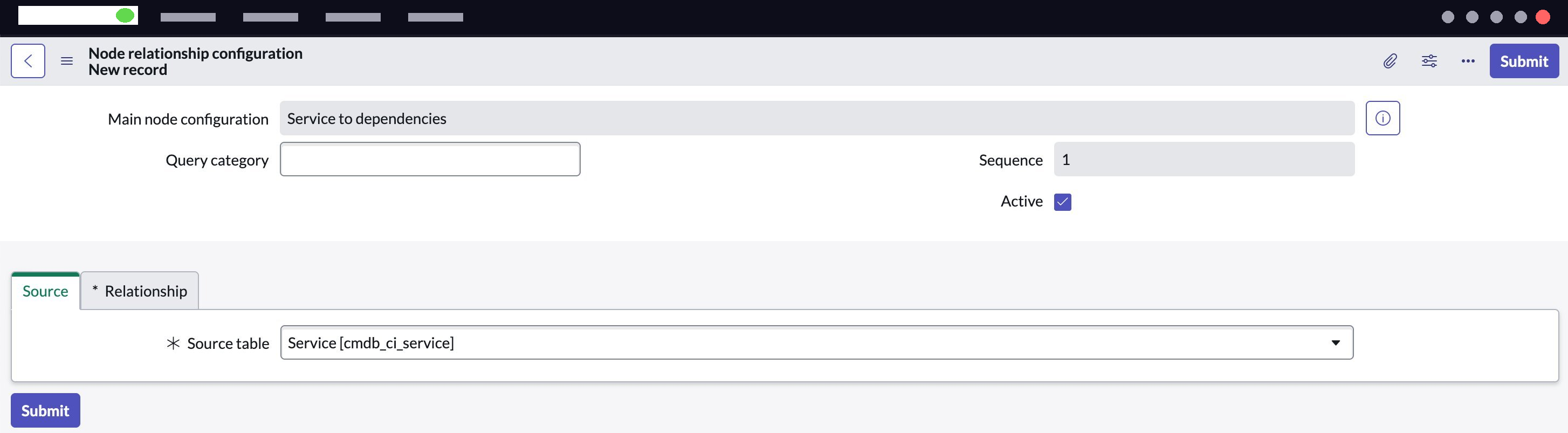 Source table.