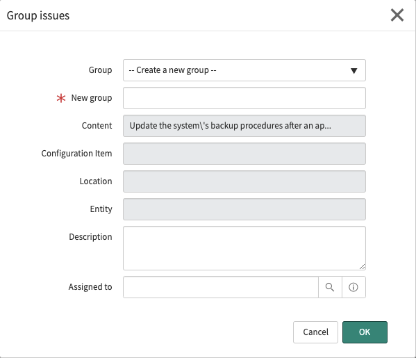Group issues