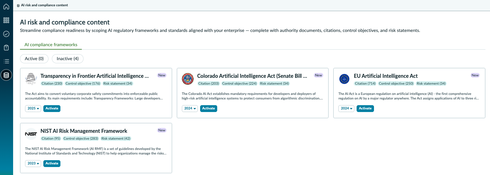 AI regulations and frameworks. For more information refer to the text that follows.