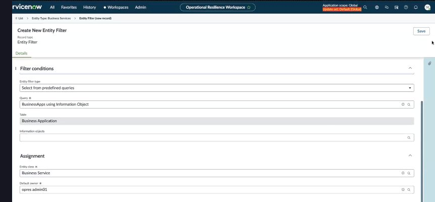 Predefined query.