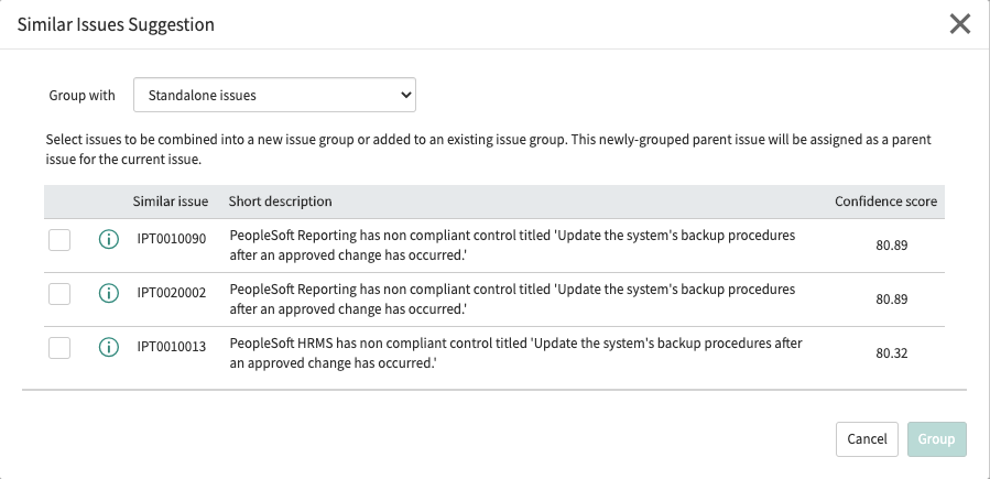 Similar issue suggestions