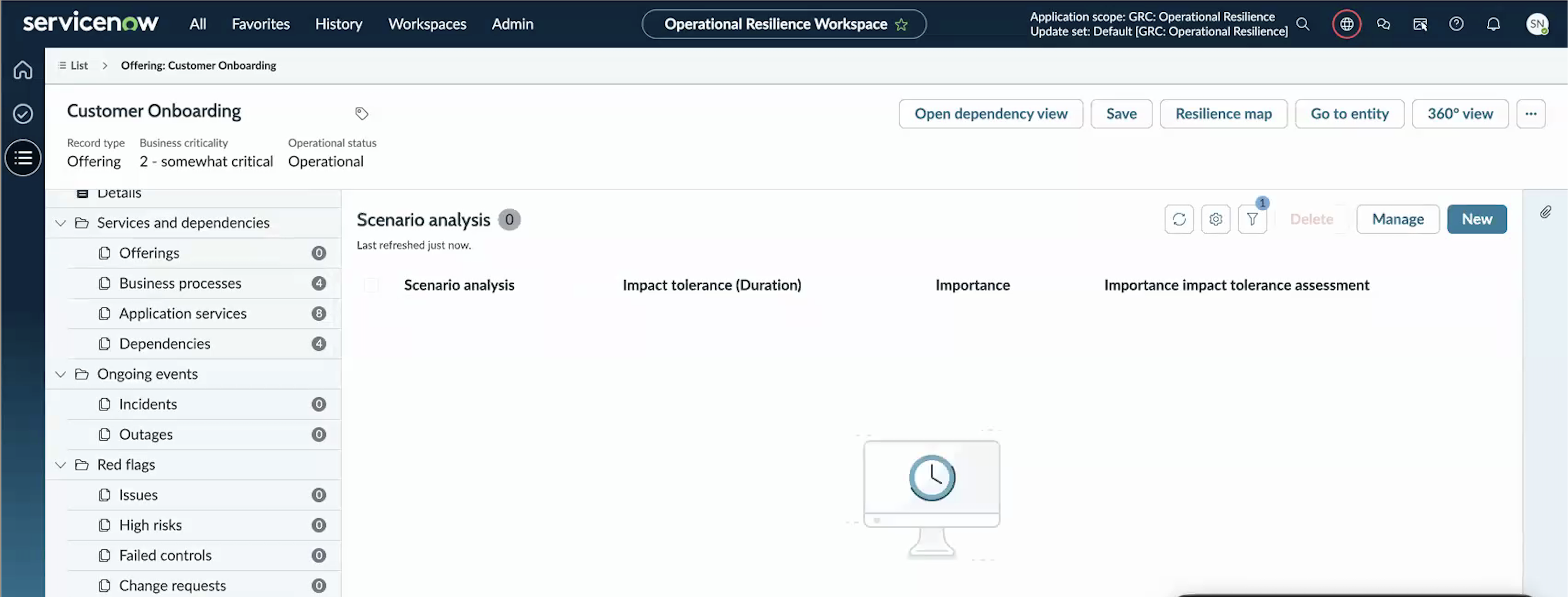Service Offering record with the new Program Activities related list next to the legacy related list.