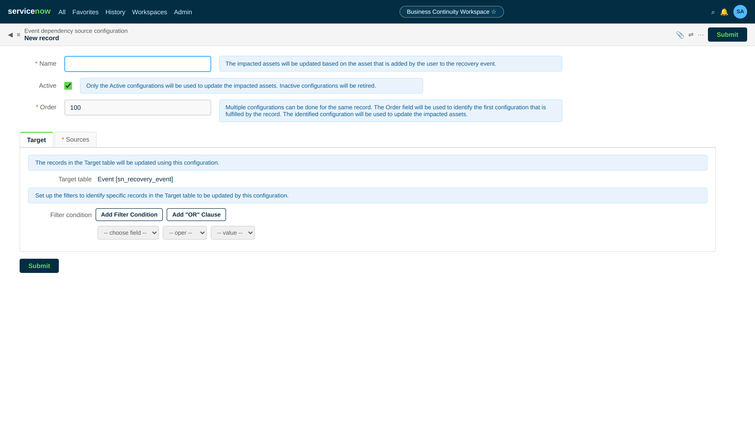 Updating the Event dependencies.