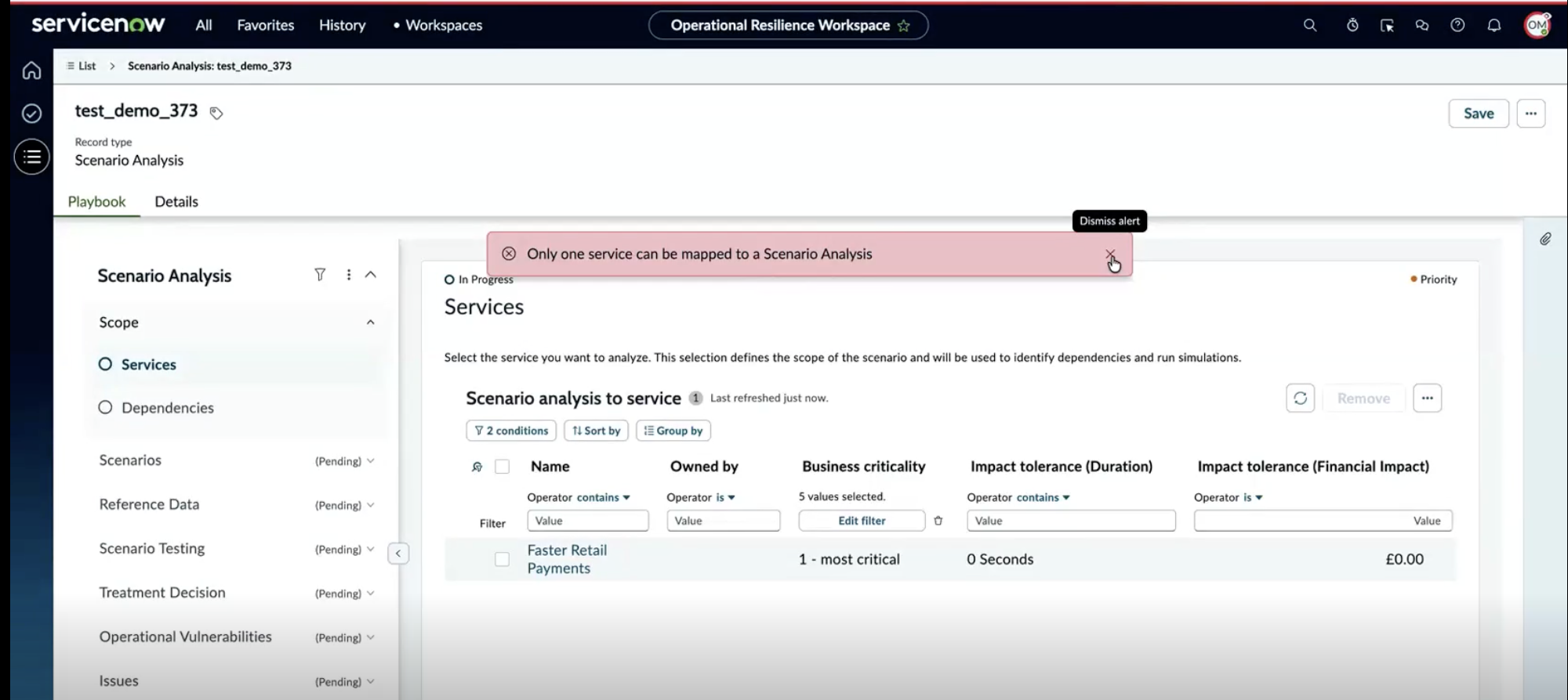 Service mapping.