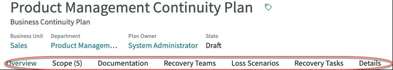 Plan authoring type values