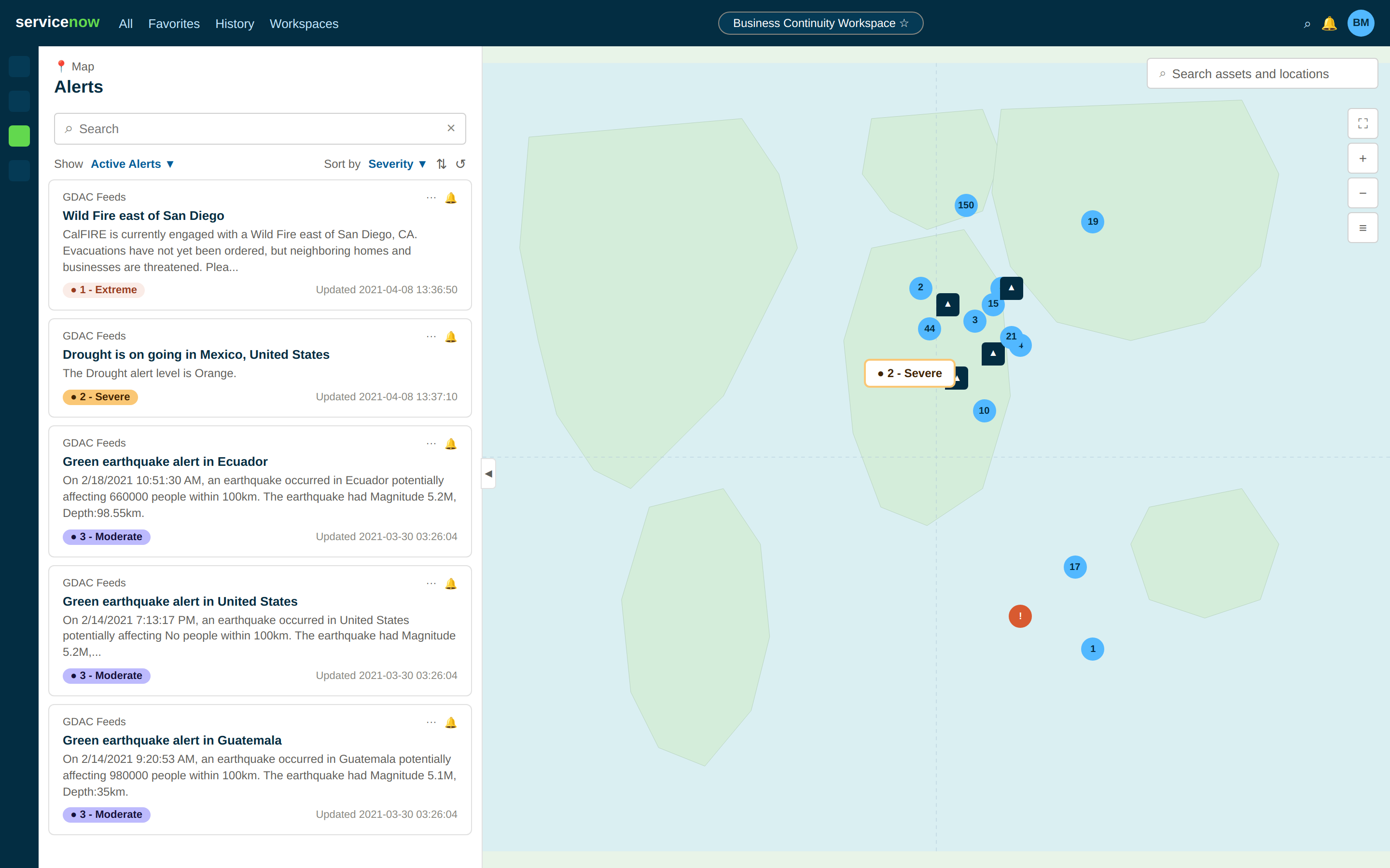 Integration of Crisis Management map