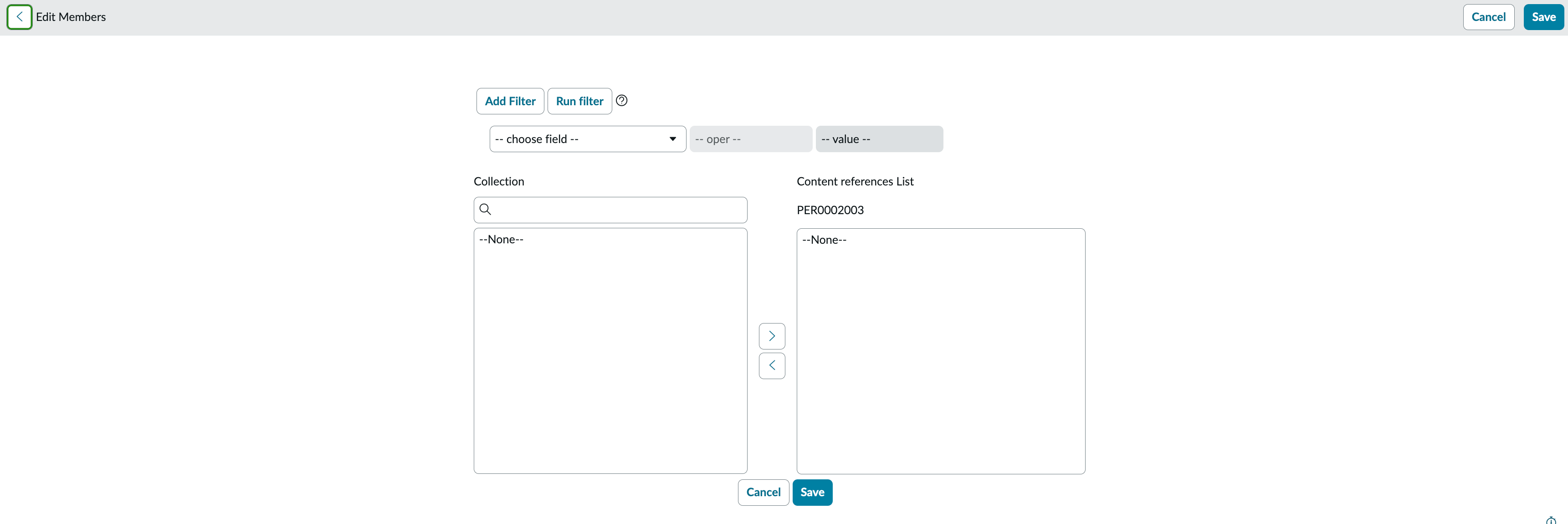 Sluchbucket for adding content reference tags