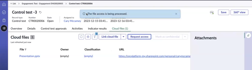 Request access.