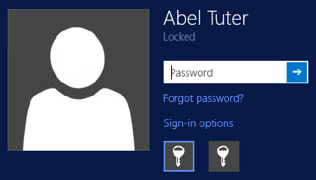 Windows login screen
