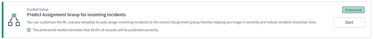 수신 인시던트에 대한 할당 그룹 예측 템플릿