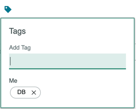 Tags dialog