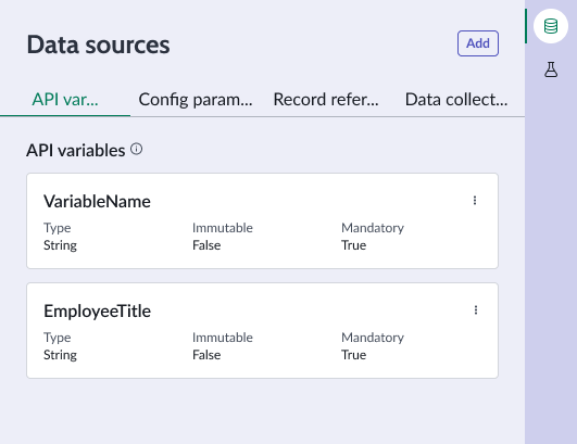 Data source tab.