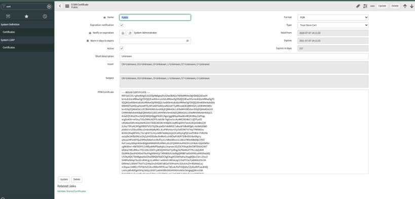 Mobiles SDK iOS X.509-Zertifikat
