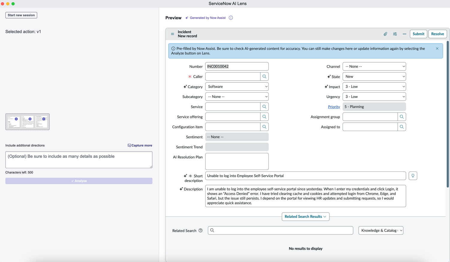 Editable Form preview.