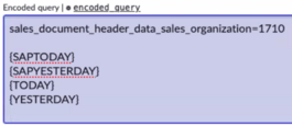 Sample encoded query.