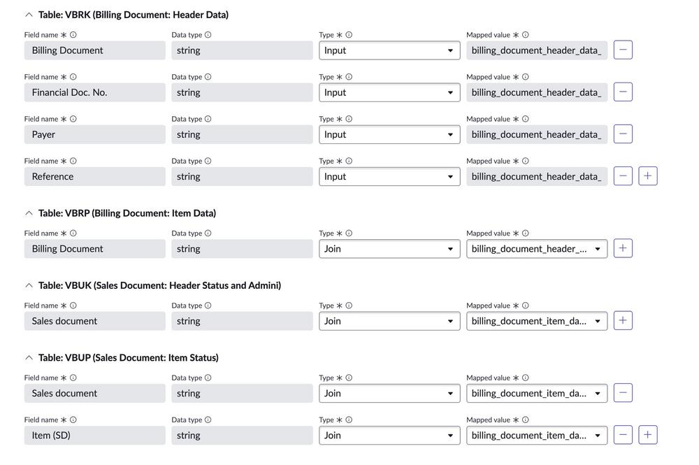 Join conditions specified in fields