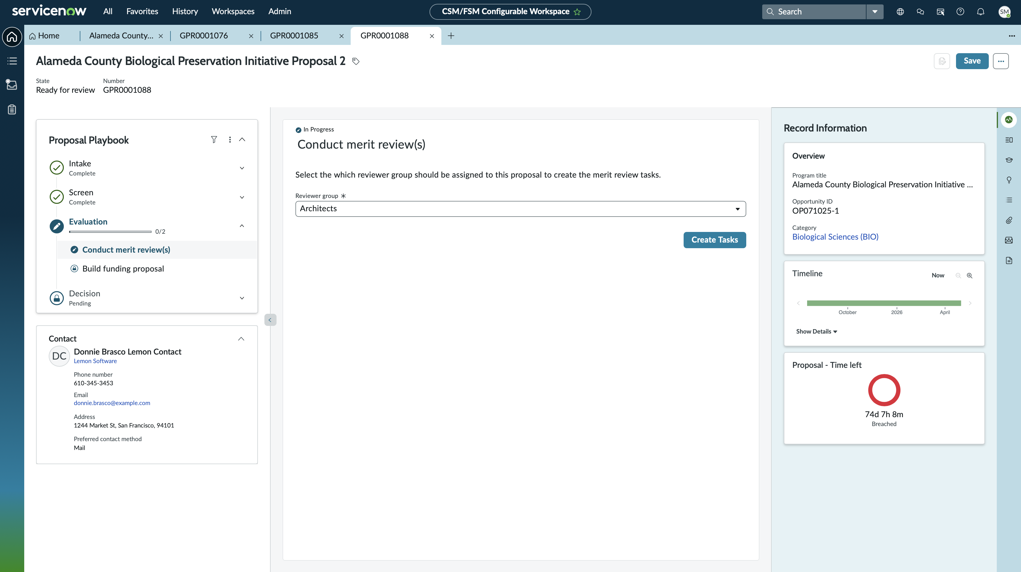 GM evaluation agent view