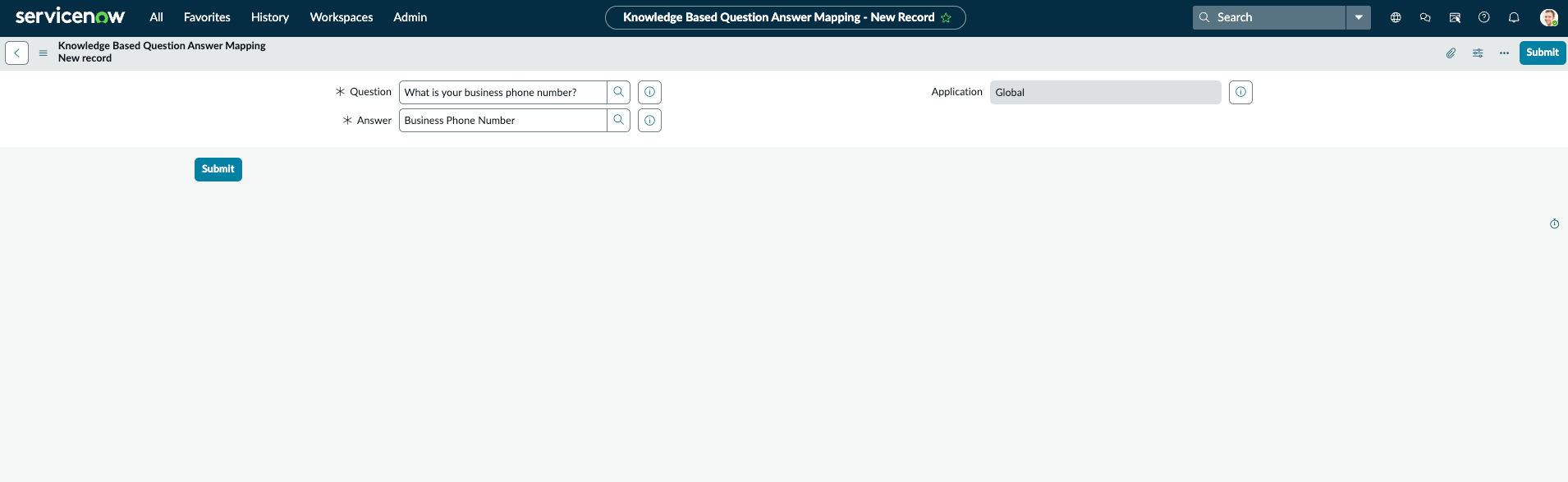 Knowledge Based Question Answer Mapping