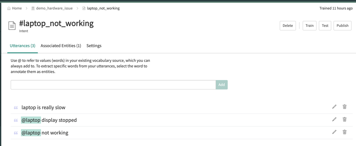 You can consider if you should edit, delete, or ignore the target utterance