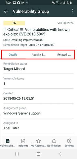 Task record assigned to your group.