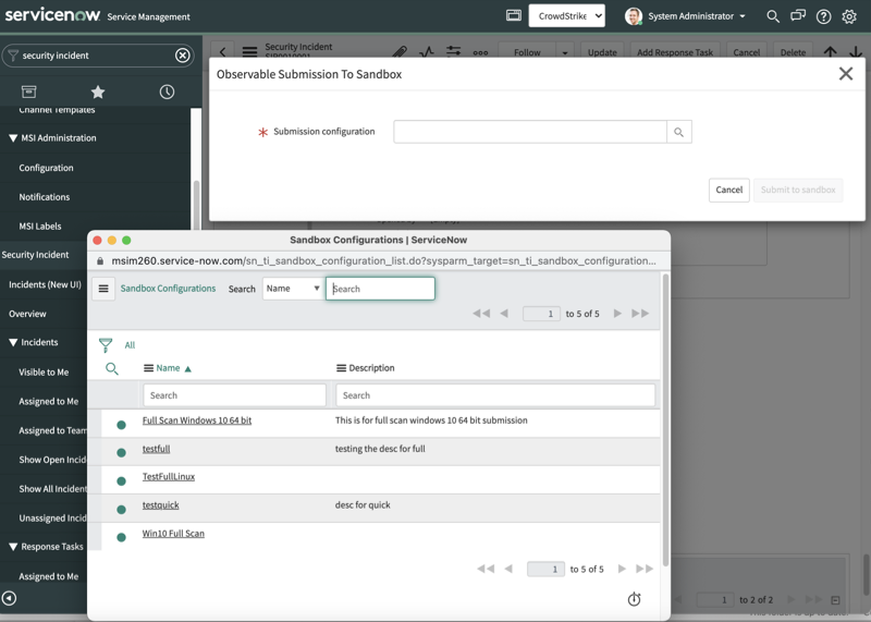 Filter and submit files to the sandbox.