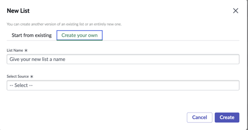 Create your personalized list view.